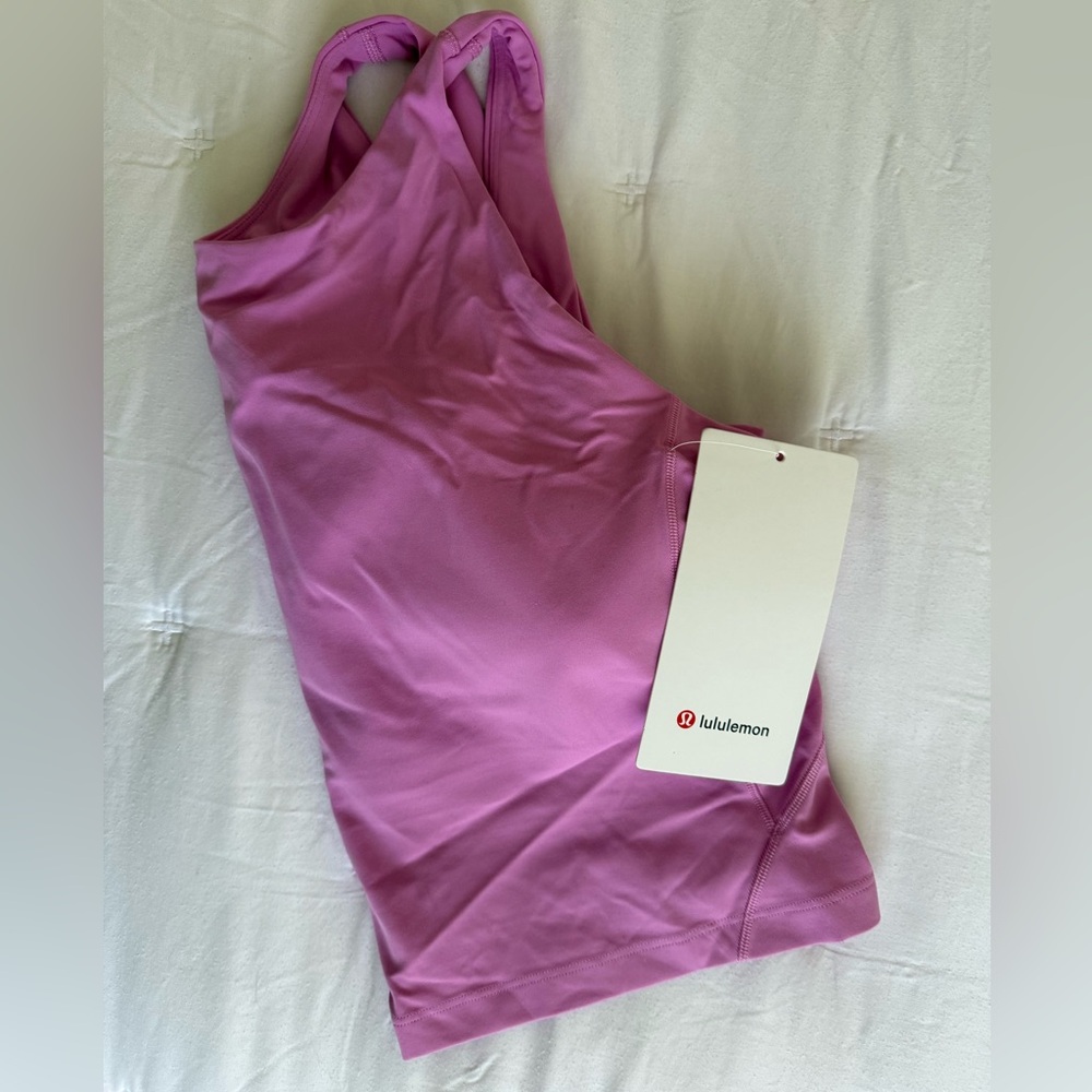 NWT Lululemon Align High Neck Tank Top in Dahlia Mauve Size 12